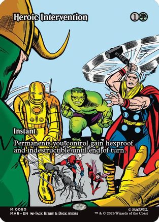 Heroic Intervention (MAR-080) (Borderless) [Marvel Universe Eternal-Legal]