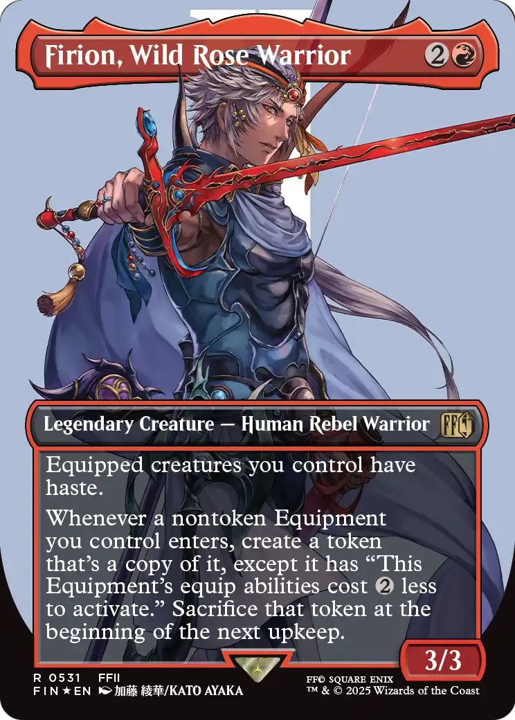 Firion, Wild Rose Warrior (Borderless) (Surge Foil) (FIN-531) [FINAL FANTASY] Foil
