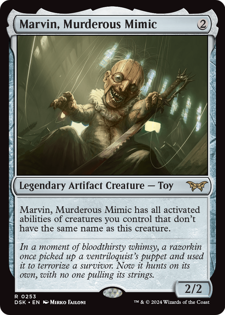 Marvin, Murderous Mimic (DSK-253) [Duskmourn: House of Horror] Foil
