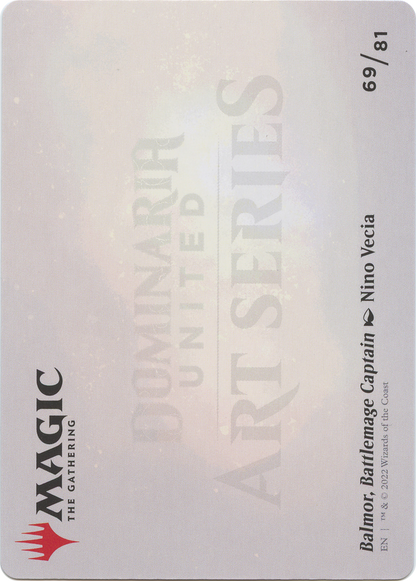 Balmor, Battlemage Captain // Balmor, Battlemage Captain (ADMU-069) (Borderless) [Dominaria United Art Series] Foil