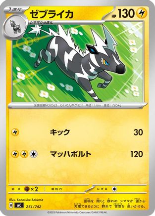 Zebstrika - 251/742 (251/742) - Start Deck 100 Battle Collection