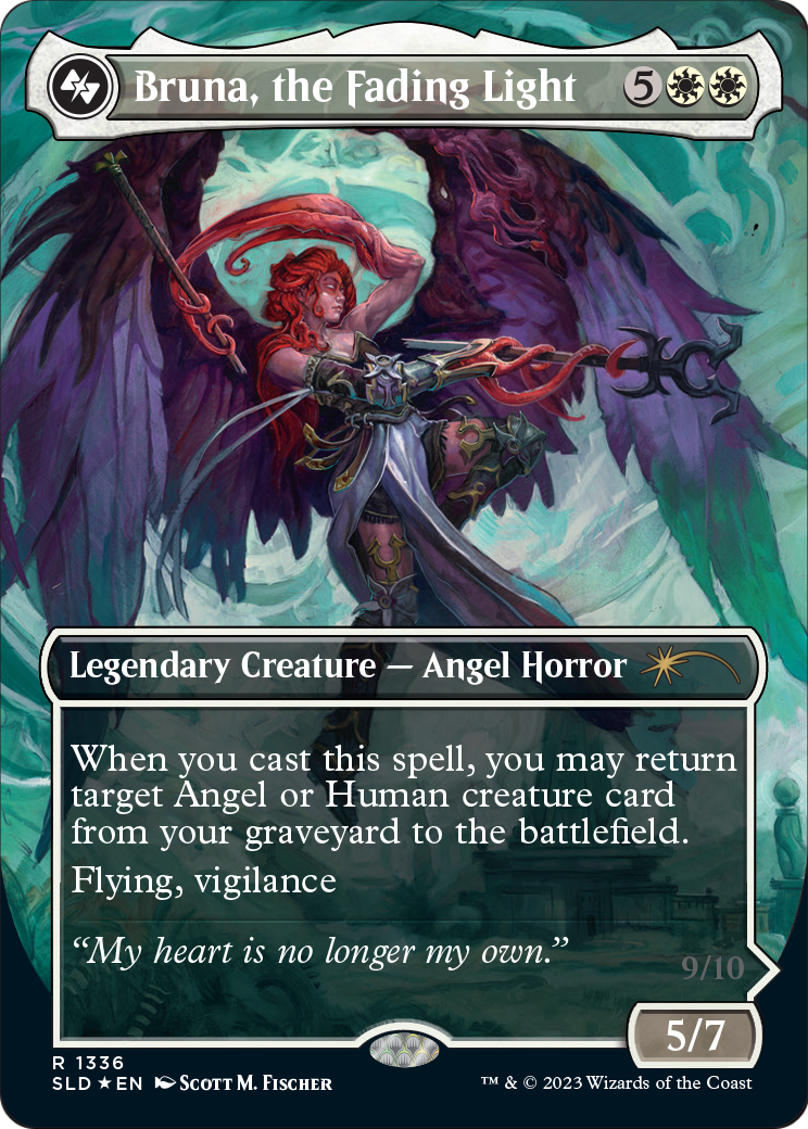 Bruna, the Fading Light (SLD-1336) (Borderless) [Secret Lair Drop] Foil