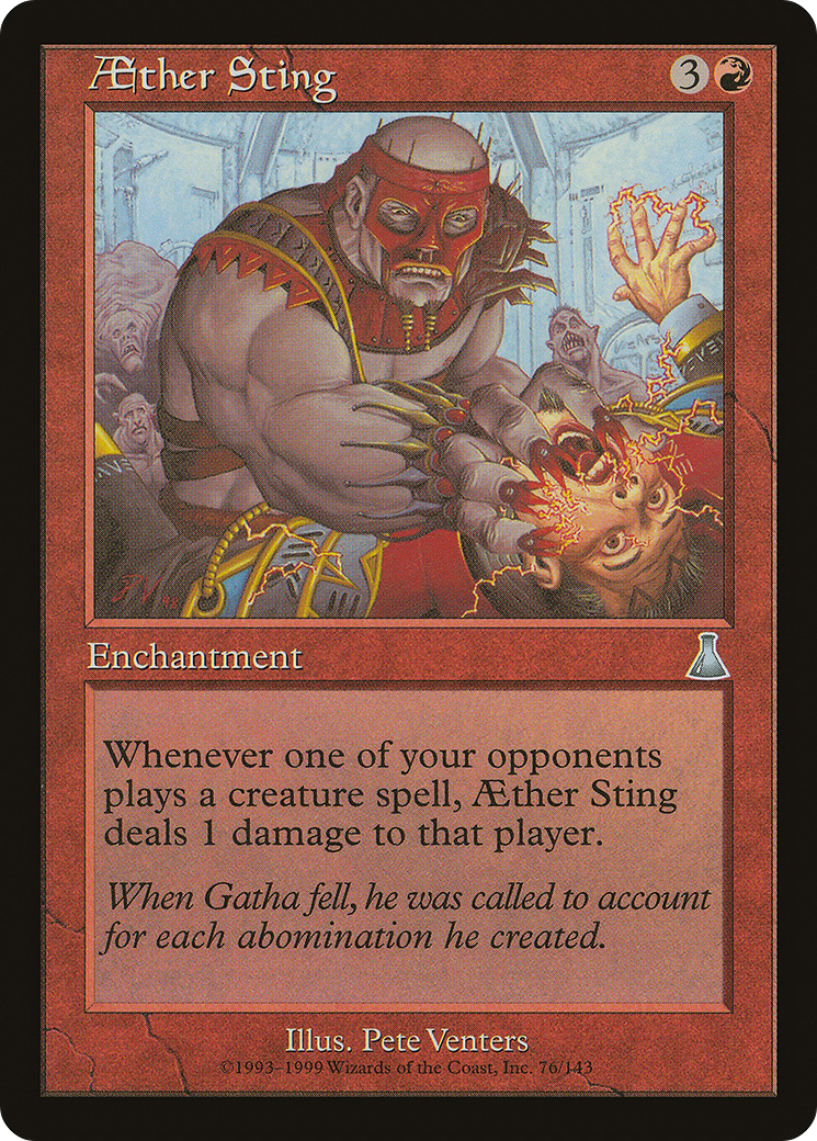 Aether Sting (UDS-076) [Urza's Destiny] Foil