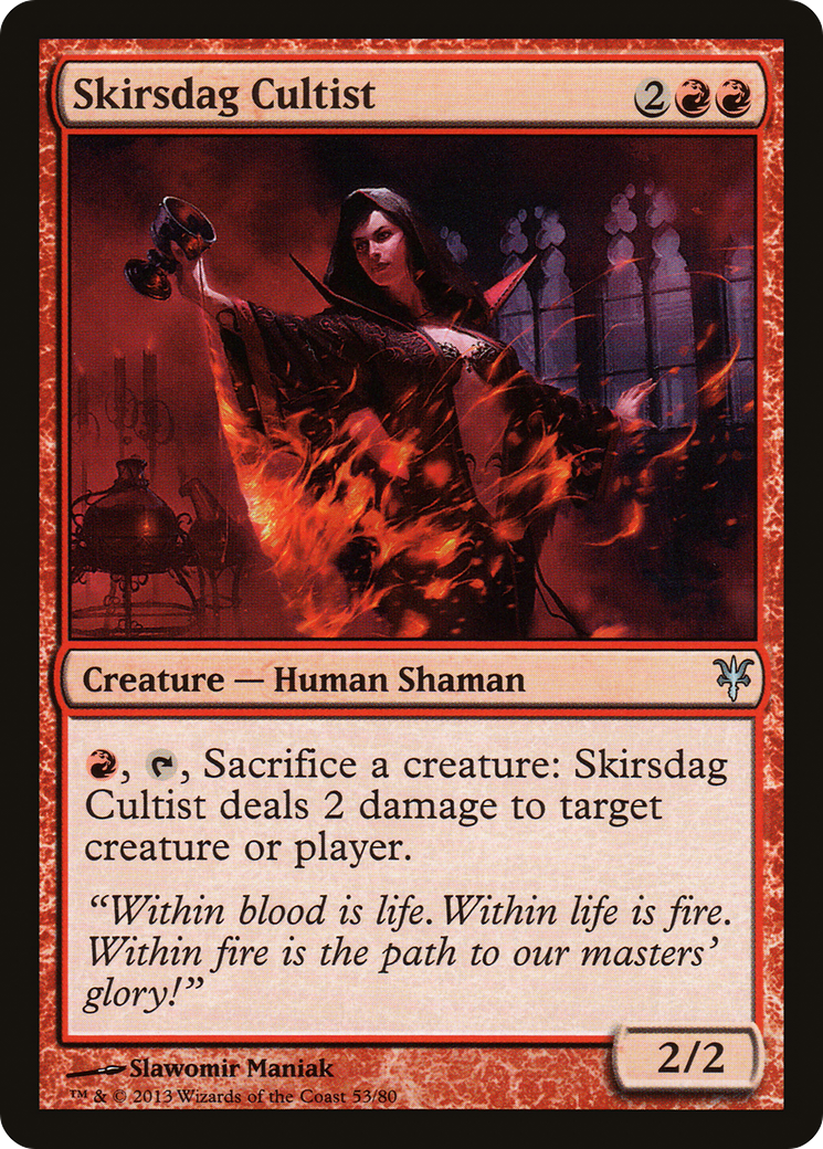 Skirsdag Cultist (DDK-053) [Duel Decks: Sorin vs. Tibalt]