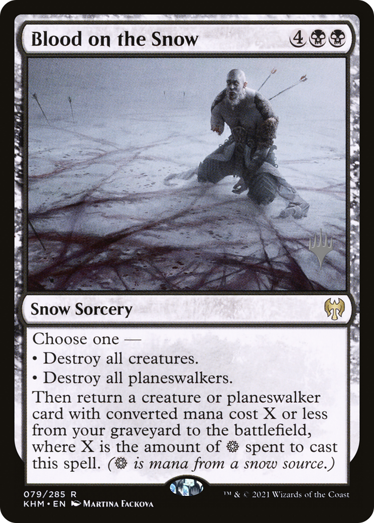 Blood on the Snow (PPKHM-079) [Promo Pack: Kaldheim Promos] Foil