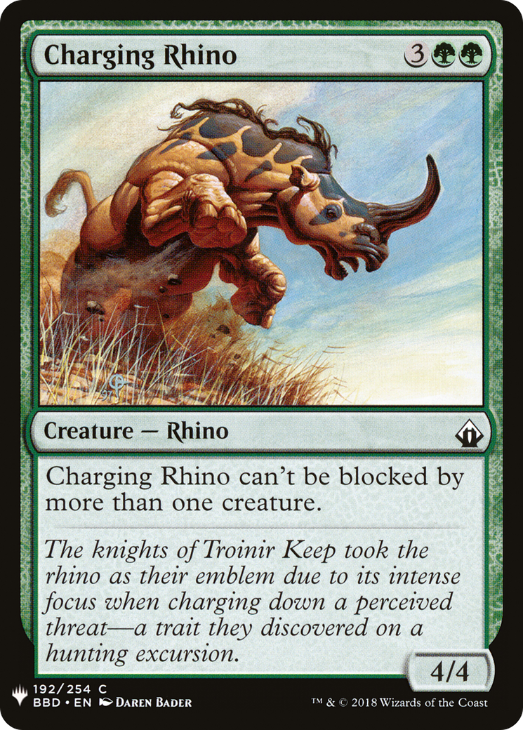 Charging Rhino (LIST-BBD-192) [The List]