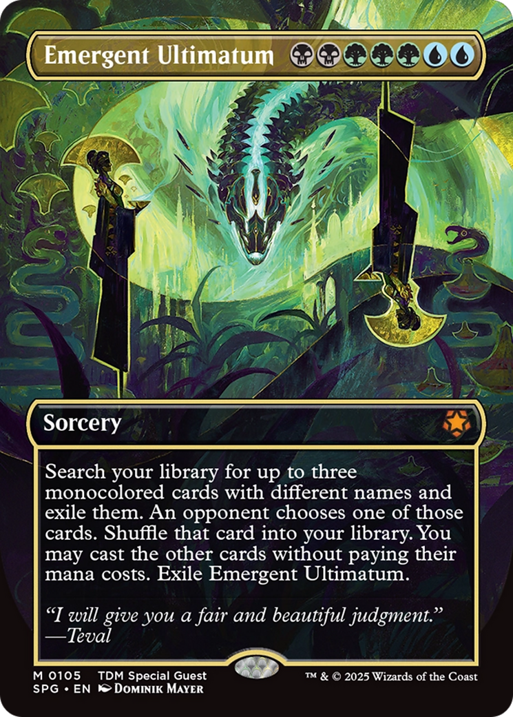 Emergent Ultimatum (Borderless) (SPG-105) [Special Guests] Foil