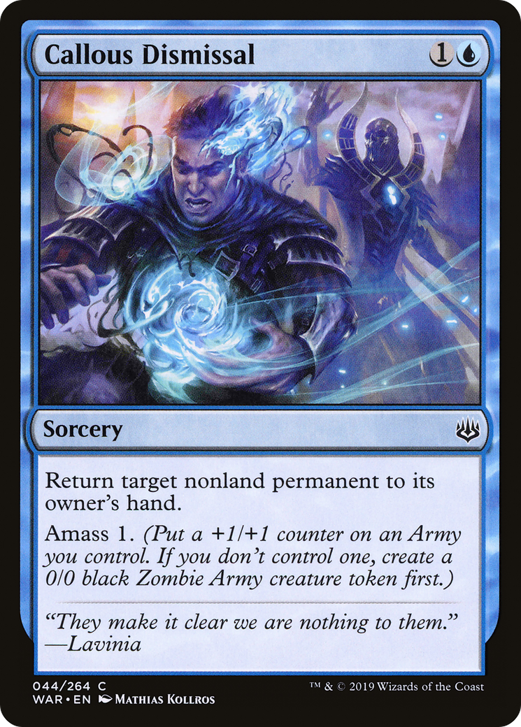 Callous Dismissal (WAR-044) [War of the Spark] Foil