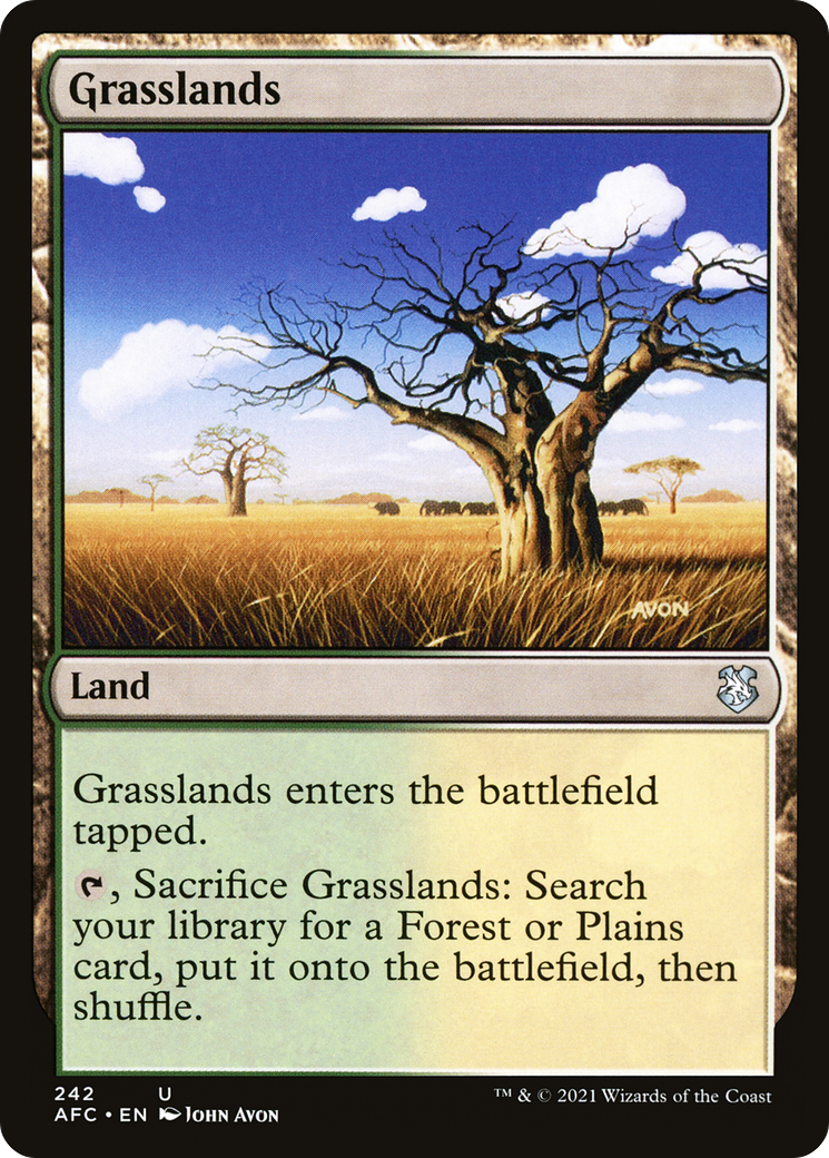 Grasslands (AFC-242) [Forgotten Realms Commander]