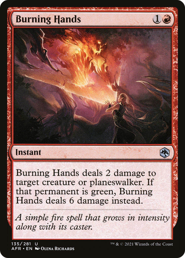 Burning Hands (AFR-135) [Adventures in the Forgotten Realms]
