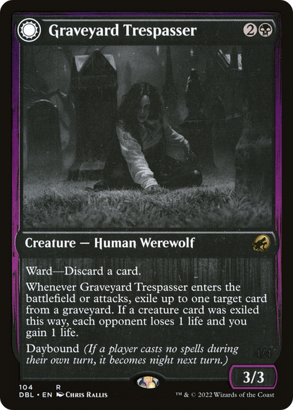 Graveyard Trespasser (DBL-104) [Innistrad: Double Feature] Foil