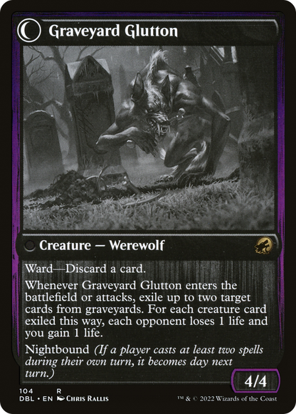 Graveyard Trespasser (DBL-104) [Innistrad: Double Feature] Foil