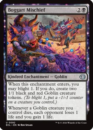 Boggart Mischief (ECL-092) [Lorwyn Eclipsed] Foil