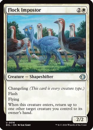 Flock Impostor (ECL-016) [Lorwyn Eclipsed] Foil