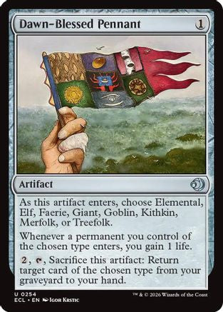Dawn-Blessed Pennant (ECL-254) [Lorwyn Eclipsed] Foil