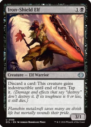 Iron-Shield Elf (ECL-108) [Lorwyn Eclipsed] Foil