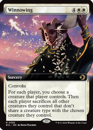 Winnowing (Extended Art) (ECL-355) [Lorwyn Eclipsed] Foil