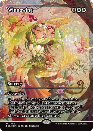 Winnowing (Showcase) (Fracture Foil) (ECL-392) [Lorwyn Eclipsed] Foil