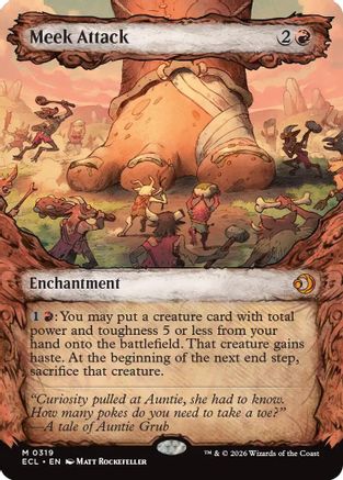 Meek Attack (ECL-319) (Showcase) [Lorwyn Eclipsed] Foil