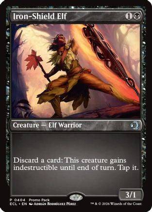 Iron-Shield Elf (PPECL-404) [Promo Pack: Lorwyn Eclipsed]