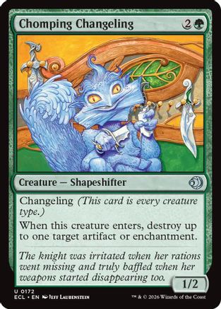 Chomping Changeling (ECL-172) [Lorwyn Eclipsed] Foil