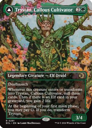 Trystan, Callous Cultivator (Borderless) (ECL-291) [Lorwyn Eclipsed]