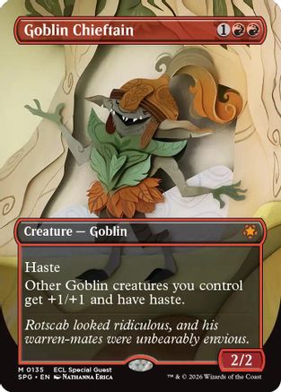 Goblin Chieftain (Borderless) (SPG-135) [Special Guests] Foil
