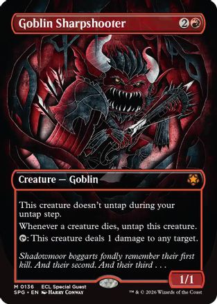 Goblin Sharpshooter (Borderless) (SPG-136) [Special Guests]