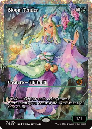 Bloom Tender (ECL-400) (Showcase) (Fracture Foil) [Lorwyn Eclipsed] Foil
