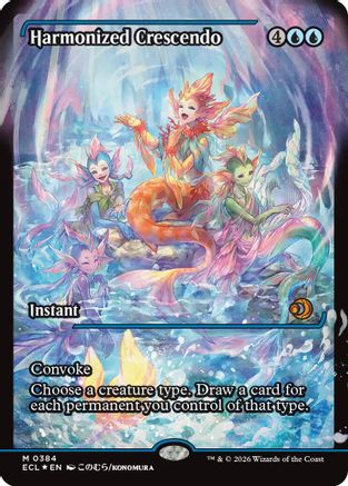 Harmonized Crescendo (ECL-384) (Showcase) [Lorwyn Eclipsed] Foil