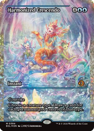 Harmonized Crescendo (ECL-394) (Showcase) (Fracture Foil) [Lorwyn Eclipsed] Foil