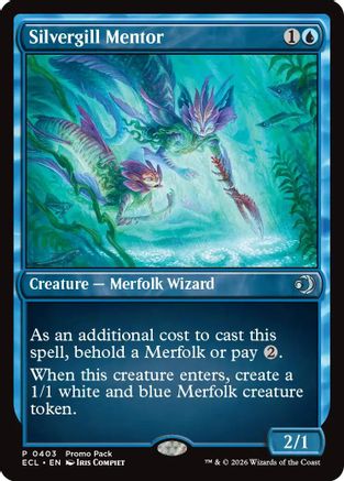 Silvergill Mentor (PPECL-403) [Promo Pack: Lorwyn Eclipsed]
