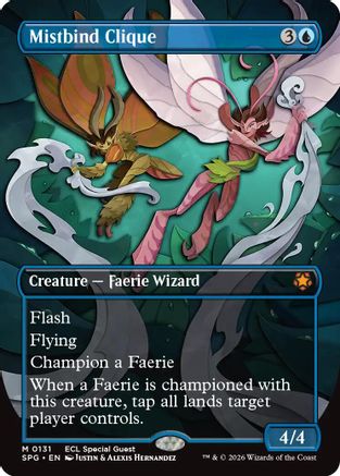 Mistbind Clique (Borderless) (SPG-131) [Special Guests] Foil