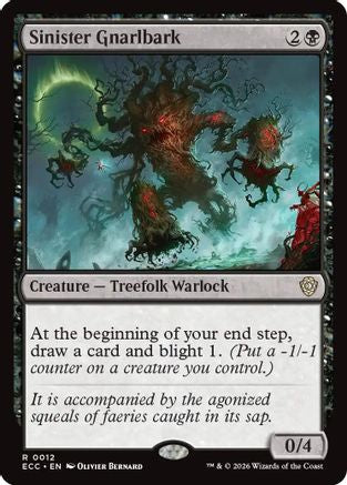 Sinister Gnarlbark (ECC-012) [Commander: Lorwyn Eclipsed]
