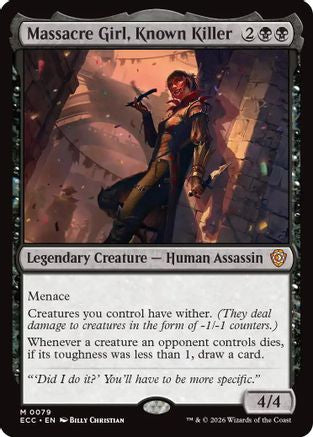 Massacre Girl, Known Killer (ECC-079) [Commander: Lorwyn Eclipsed]