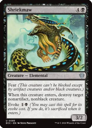 Shriekmaw (ECC-085) [Commander: Lorwyn Eclipsed]