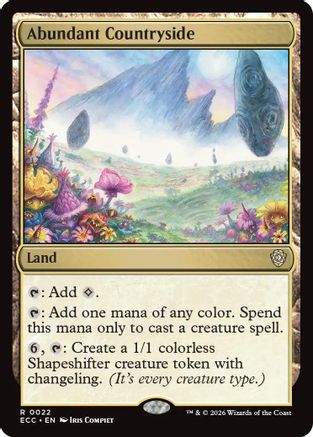 Abundant Countryside (ECC-022) [Commander: Lorwyn Eclipsed]