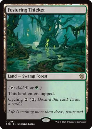 Festering Thicket (ECC-061) [Commander: Lorwyn Eclipsed]