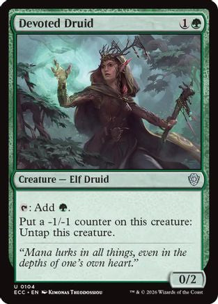 Devoted Druid (ECC-104) [Commander: Lorwyn Eclipsed]