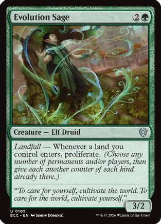 Evolution Sage (ECC-105) [Commander: Lorwyn Eclipsed]