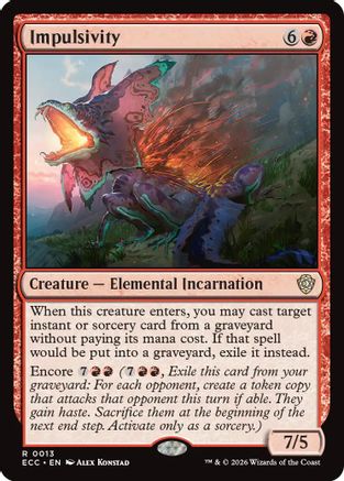 Impulsivity (ECC-013) [Commander: Lorwyn Eclipsed]