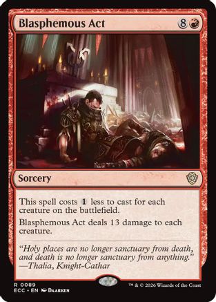 Blasphemous Act (ECC-089) [Commander: Lorwyn Eclipsed]