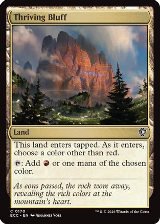 Thriving Bluff (ECC-170) [Commander: Lorwyn Eclipsed]