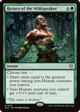 Return of the Wildspeaker (ECC-115) [Commander: Lorwyn Eclipsed]