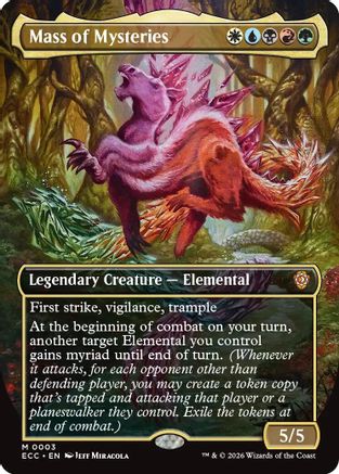 Mass of Mysteries (Borderless) (ECC-003) [Commander: Lorwyn Eclipsed]