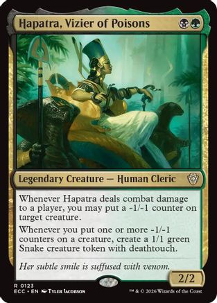 Hapatra, Vizier of Poisons (ECC-123) [Commander: Lorwyn Eclipsed]
