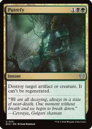 Putrefy (ECC-131) [Commander: Lorwyn Eclipsed]