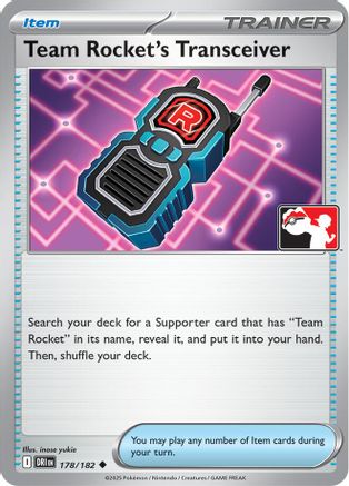 Team Rocket's Transceiver (178/182) [Prize Pack Series Cards] - Uncommon