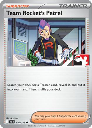 Team Rocket's Petrel (176/182) [Prize Pack Series Cards] - Uncommon