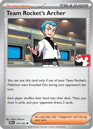 Team Rocket's Archer (170/182) [Prize Pack Series Cards] - Uncommon